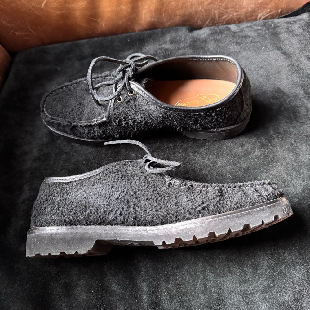 Sperry Captain's Oxford by Chris Echevarria black suede boat shoes winter vibram - Picture 7 of 16